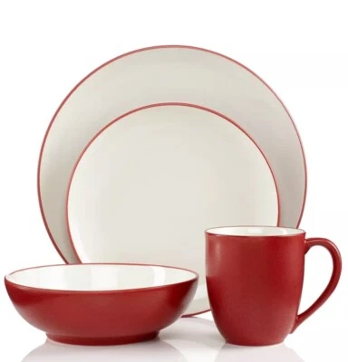 Noritake Colorwave Coupe, 4-Piece Place Setting, Service for 1,  Raspberry 8045 - Image 1 of 2