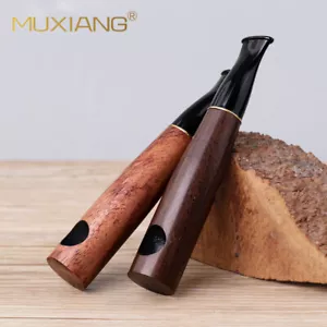 2pcs Holz Tabakpfeife Gerade Kleine Rauchen Pfeife Handgemachte Tragbare Pipes - Bild 1 von 6