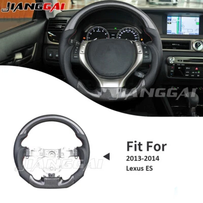 Volante de fibra de carbono para Lexus ES350 250 300h 13-15 GS150 250 350 12-14 Foto 1 de 4