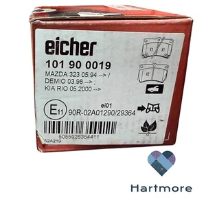 Juego de pastillas de freno delanteras izquierda/derecha Eicher 101900019 - Imagen 1 de 2