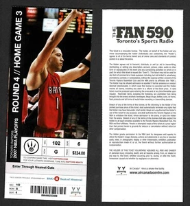 Biglietto playoff Toronto Raptors 2006-07, inutilizzato round 4, partita 3, Anthony Parker - Foto 1 di 1