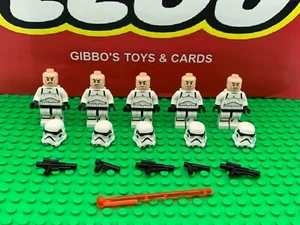 5 x LEGO REBELS STORMTROOPER minifigures STAR WARS sw0578 sw0617 bundle joblot - Picture 1 of 5