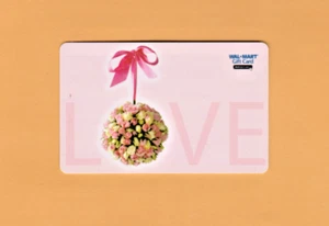 Collectible Walmart Gift Card - Flowers, Ribbon, LOVE - No Cash Value - FD3716 - Picture 1 of 1