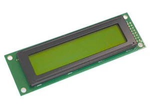 Display Elektronik LCD Modul Dot Matrix 20x2 LED gelb-grün 30cd-m2 - Bild 1 von 1