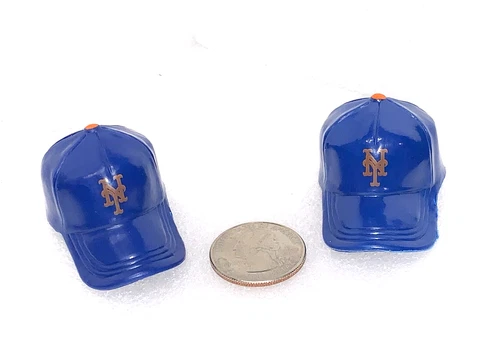 Lot of 2 New York Mets Vintage 1990's Mini MLB Baseball Gumball Helmets New! Cover