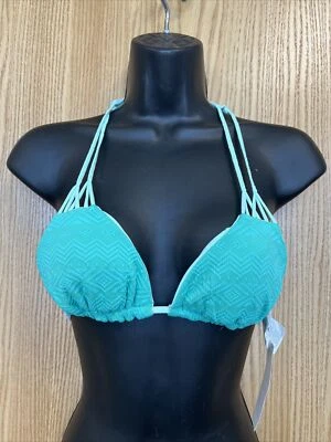 New O'Neil "LAGUNA REVO TRI TOP" Women's Small Bikini Top Strappy Swimsuit - Image 1 of 3