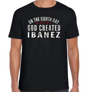 Ibanez t shirt Guitars Retro Style On The Eighth Day God Created Gift Unisex Dad - Picture 1 of 12