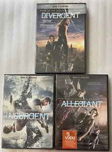 Divergent Complete Series 3-DVD Lot NEW & SEALED 1 2 3 Allegiant Insurgent - Picture 1 of 2