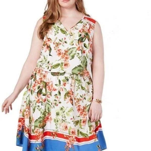 Tommy Hilfiger Damen Blousonkleid weiß Blumen 2 - Bild 1 von 10