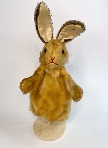 Seltener Vintage Steiff Hase Handpuppe,mit Knopf aus den 50s / 60s.Rare - Bild 1 von 5