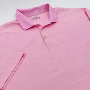 Nike Golf Fit Dry Herren Poloshirt Rosa Gr. XL Kurzarm Swoosh Logo - Bild 1 von 9