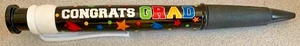Giant 11" Functioning Graduation Pen with "Congrats Grad" Written - by Amscan - Picture 1 of 5