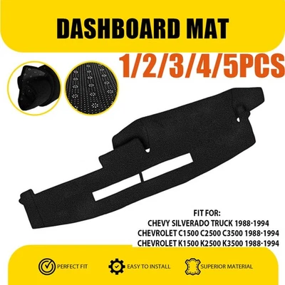Alfombrilla de tablero cubierta de tablero para Chevrolet C1500 C2500 C35001-5x 1988-94 Foto 1 de 4