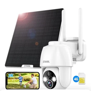 Telecamera di sicurezza solare cellulare 4G LTE wireless esterno senza bisogno di WiFi - NUOVO - Foto 1 di 15