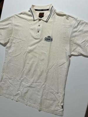 Guinness Beer Polo Shirt Dublin Official Merchandise Beige Cream Men's size XXL - Imagem 1 de 4