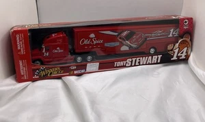 Tony Stewart 1:64 # 14 Old Spice Hauler Transporter Winners Circle Nascar - Picture 1 of 12