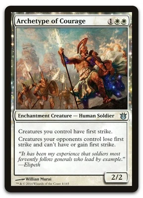 Archetype of Courage #4 (NM) Born of the Gods BNG Magic MTG - Image 1 of 2