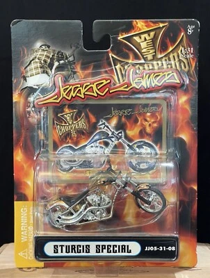 Jesse James West Coast Choppers Sturgis 2005 cobre especial con llamas escala 1:31 Foto 1 de 4