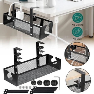 Schreibtisch Kabelmanagement Kabel Organizer Kabelmanagement Ablage Kabelkanal - Afbeelding 1 van 13