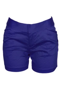 Inc International Concepts Goddess Blue Cotton-Blend Shorts 0 - Picture 1 of 3