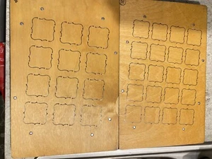 Set of 2 AccuCut SEALS FRAME 1 3/4" & 2" Super Jumbo Pinnovations Die Cut USA - Picture 1 of 8