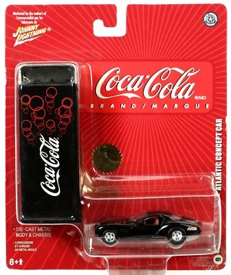 Johnny Lightning Chrysler Atlantic Concept Car Coca Cola Tin Collector Box 50401 - Image 1 of 4