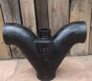 Cast Iron Waste ( T ) Nub 4” Inches On 3 Sides Cross . 2” Inches On Middle NEW - Picture 1 of 5