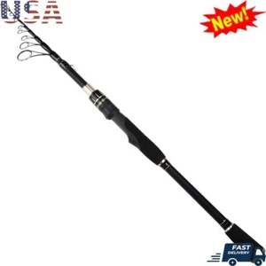 Telescopic Fishing Rod Graphite Blank EVA Handle Travel Spinning Casting New - Picture 1 of 9