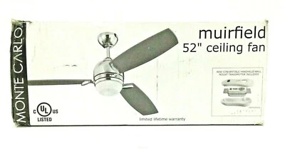 Monte Carlo Ceiling Fan Muirfield 52" 3 Blade Roman Bronze 3MUR52RBD with Remote - Image 1 of 3