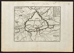 1695 - Gent - Karte Antik - Nicolas De Fer - Gravur Belgien - Picture 1 of 5