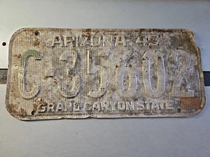 1949 Arizona License Plate (Lot 1448) - Picture 1 of 9