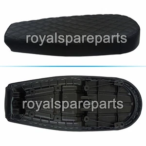 Adapté Pour Royal Enfield Gt & Intercepteur 650 D24 Noir Cuir Double Siège - Photo 1/7