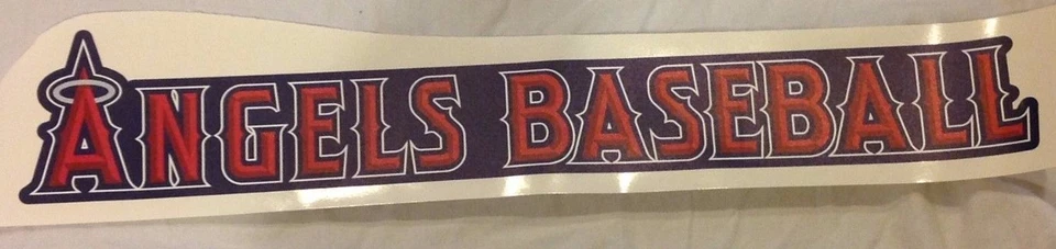  ANGELS Baseball 24" x 4" Logo Sign nameplate Official MLB Decal wall graphics - Image 1 of 1