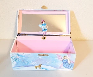 2006 Enchantmints Winter Beauty Fairies Music Jewelry Box plays Brahms Lullaby - Picture 1 of 9