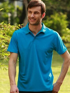 Mens Breezeway Quick Dry with Sun Protection Casual Sports Basic Polo Top Shirt - Picture 1 of 18