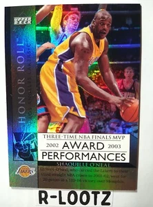 2002-03 Upper Deck Honor Roll Award Performances #AP7 Shaquille O'Neal Lakers  - Picture 1 of 4