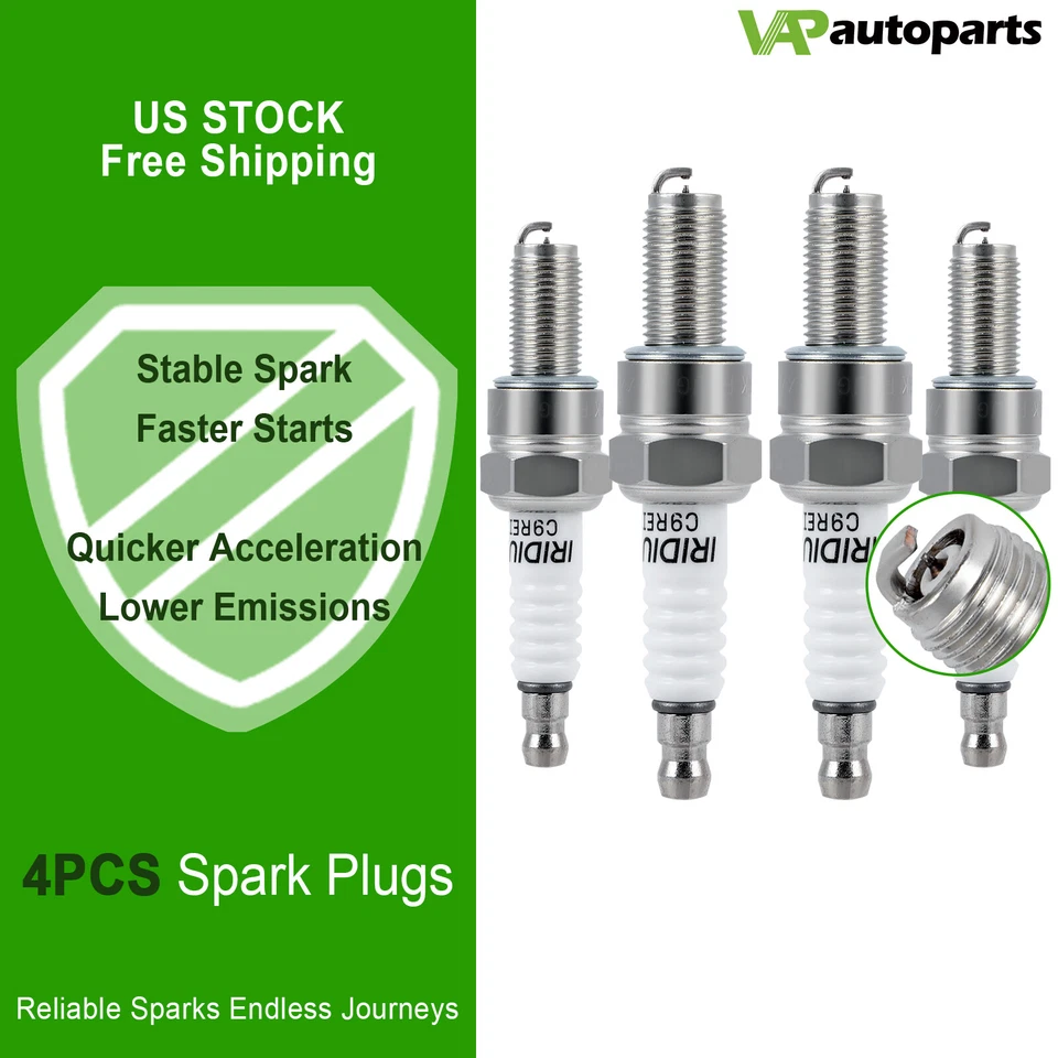 4x Iridium & Platinum Spark Plugs For 2006-2010 Triumph Daytona 675 - Image 1 of 4