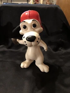 Vintage 1971 Royal Industries Vinyl Bank. Dog With Football And Helmet - Picture 1 of 8
