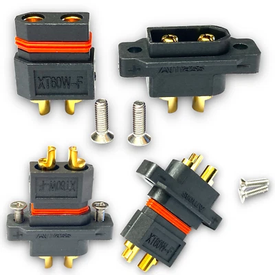 5x Paar XT60E Stecker + XT60W Buchse Wasserdicht Goldstecker Einbaustecker XT60 - Bild 1 von 4
