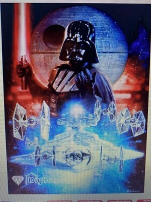 Kit de pintura artística de diamantes hágalo usted mismo 5D, bordado artesanía Darth Vader Star Wars con envío Foto 1 de 3