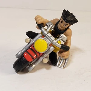 Marvel Super Hero Squad Wolverine w/ Red, BLack, and Yellow Motorcycle - Picture 1 of 5