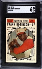 1961 Topps All Star #581 Frank Robinson SGC 6 EX NM Centered