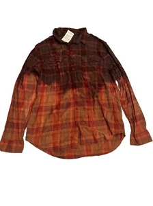 Lemon Aid Plaid Flannel Shirt Adult 2XL Soft Unisex - Picture 1 of 5