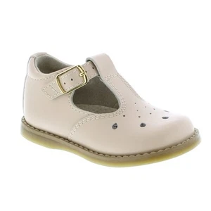 Harper Mary Jane T-Strap Girls Flat Leather Walking Shoes with Custom-Fit Ins... - Picture 1 of 5