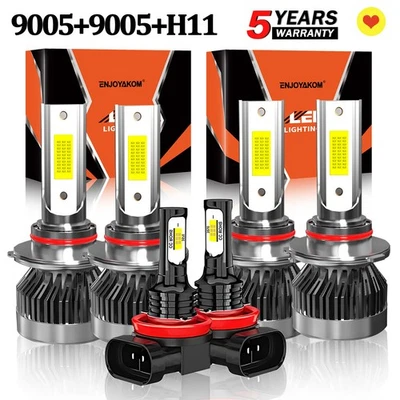 Combo faros LED altos bajos + bombillas antiniebla blancas para Chrysler Voyager 2020 Foto 1 de 4