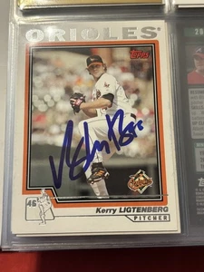 KERRY LIGHTENBERG AUTOGRAPHED SIGNED 2004 TOPPS CARD BALTIMORE ORIOLES COA - Picture 1 of 1