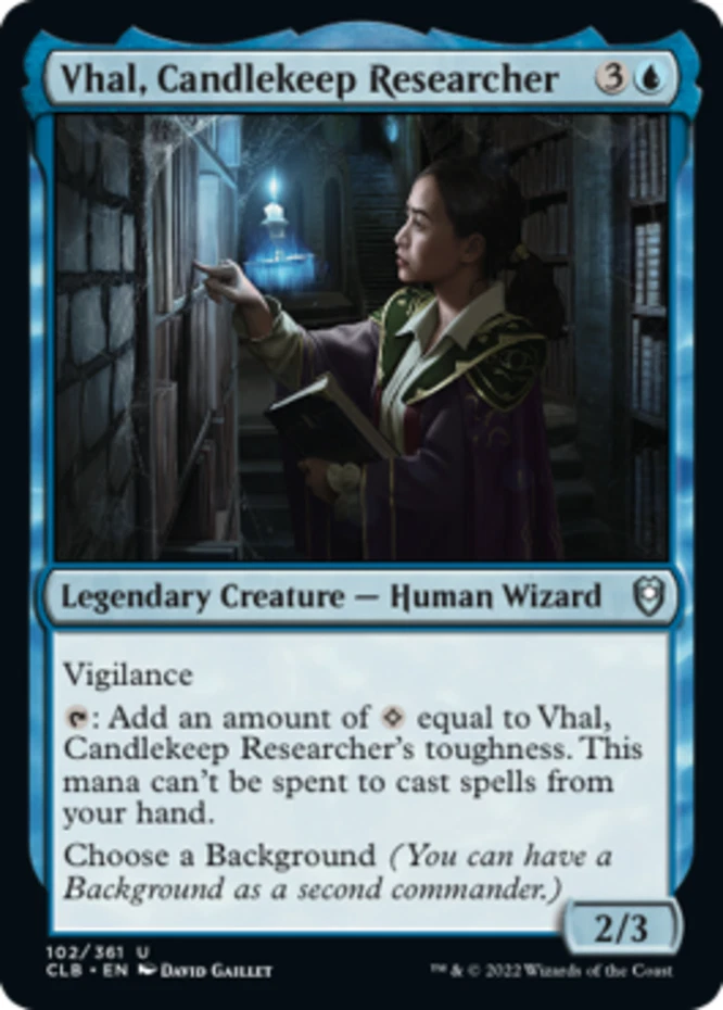 x1 Vhal, Candlekeep Researcher - Battle for Baldur's Gate - NM - MTG - Image 1 of 1
