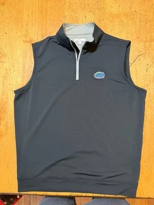 Florida State•Peter Millar Chaleco de Golf Galway Para Hombre Elastizado Cuarto de Cremallera, Mediano Foto 1 de 4