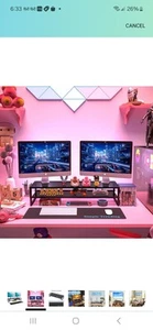 2 Tier Metal Monitor Stand Monitor riser and Computer Desk Organizer with Dra... - Picture 1 of 3