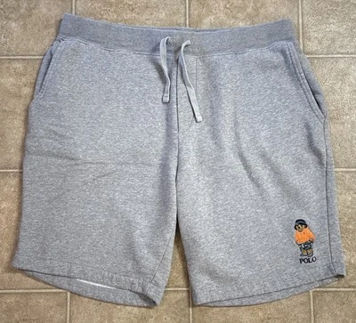 Мужские флисовые шорты Ralph Lauren Polo Beach Bear вересковый серый размер XL - Изображение 1 из 4